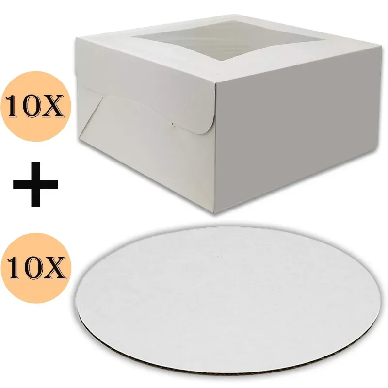 Cake board and box